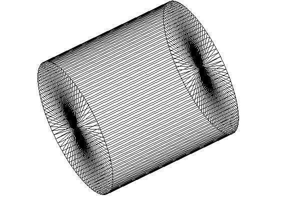 Cylinder, 4 times scale plus